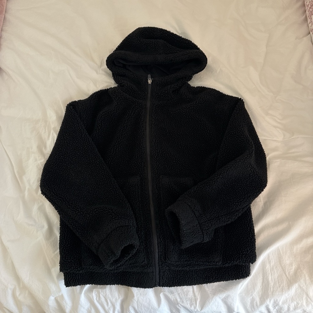 Black teddy coat